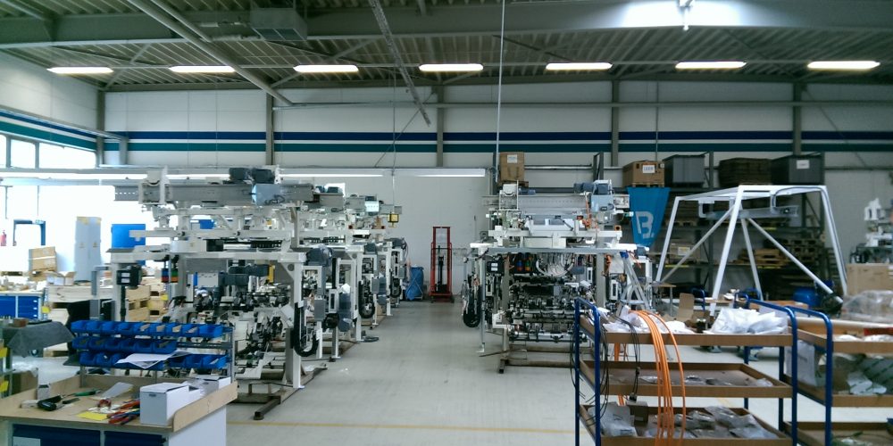 Sériová výroba EHB vozíkov na montáž chladičov(BBE Brauschweig)